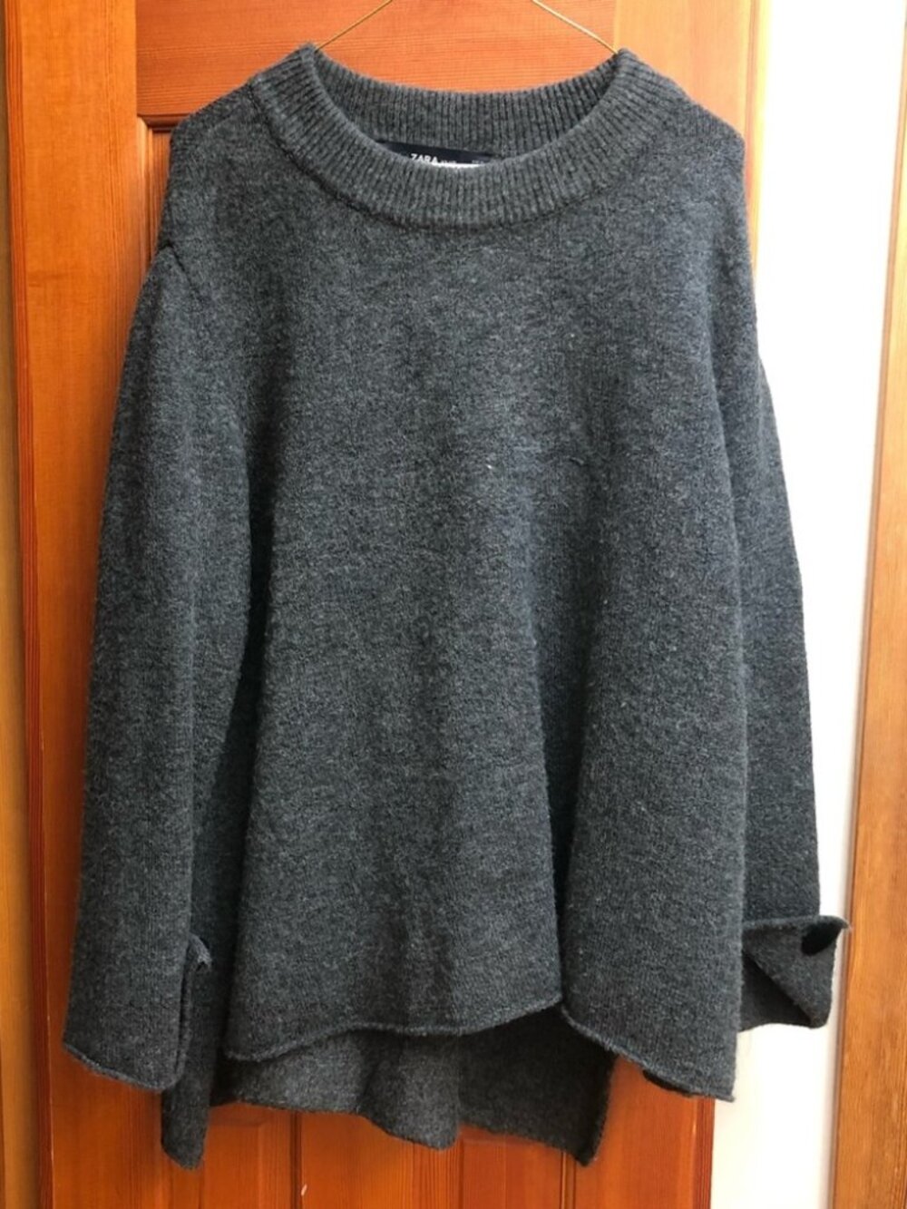 ZARA grey Oversized Warm Sweater